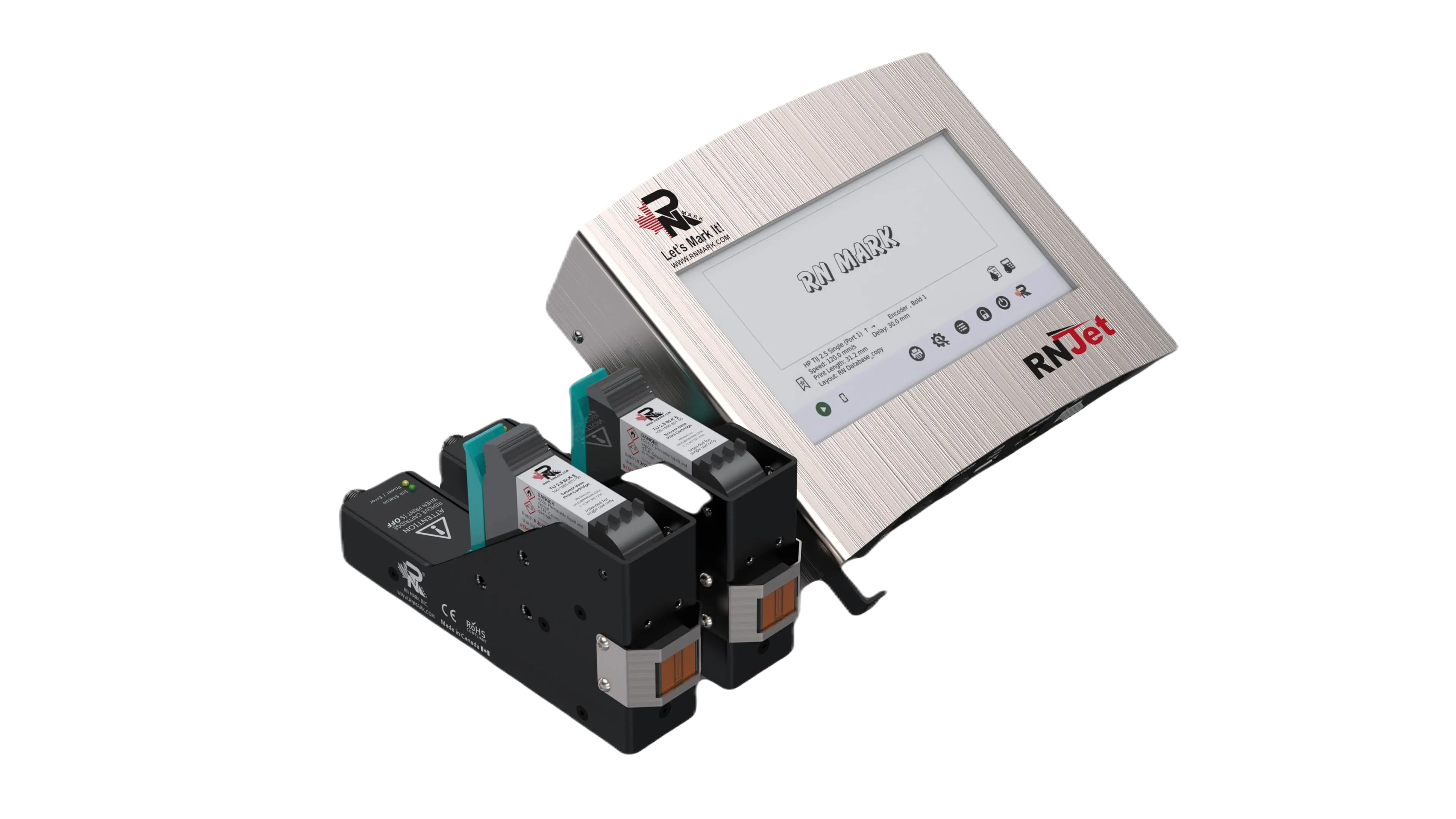 TIJ Printer, Case Coder, dual head inkjet printer, date coder, batch coder